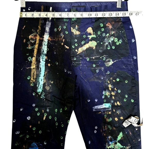 H&M Skinny Fit Paint Splatter Pants US 30R - Picture 8 of 8